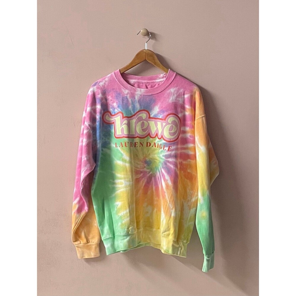 Lauren Daigle Krewe Merch Tie Dye Sweatshirt Size L
